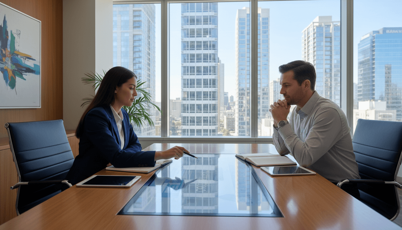 Agent explaining personalized coverage options