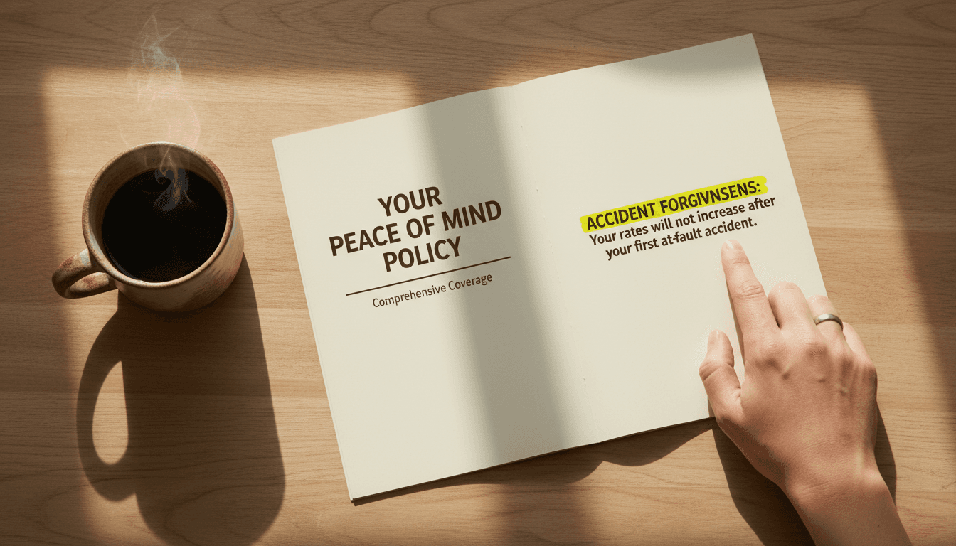 Annotated insurance terms page